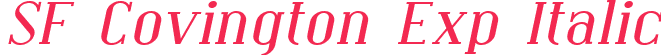 SF Covington Exp Italic